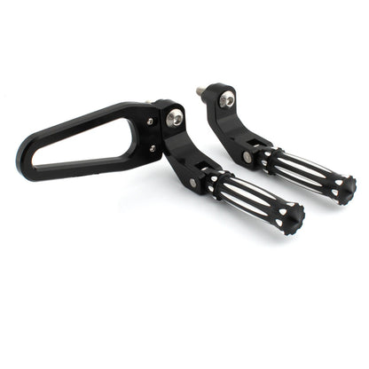 2 x Chrome Aluminum Rear Foot Rest Pegs for BMW R18 B Classic (2020-2023)