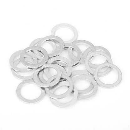 20 x M14 Silver Tone Oil Drain Plug Gaskets for Mazda (1990-2023)
