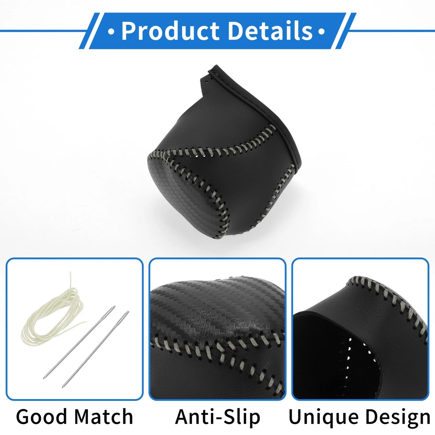 Black Carbon Fiber Gear Shift Knob Cover for Toyota CH-R (2017-2021)