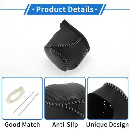 Black Carbon Fiber Gear Shift Knob Cover for Toyota CH-R (2017-2021)