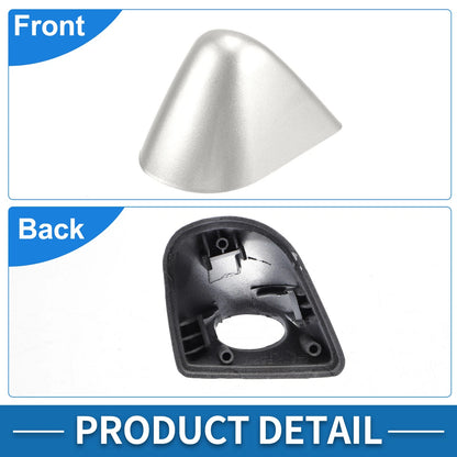 Front Left Washer Nozzle Cover for BMW X5 (2000-2006) Silver Tone
