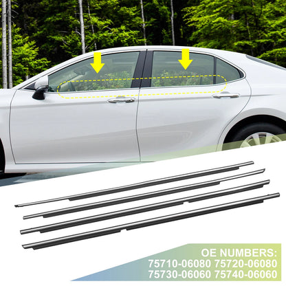 4 x Window Weatherstrip Door Seal Belt for Toyota Camry (2007–2011)