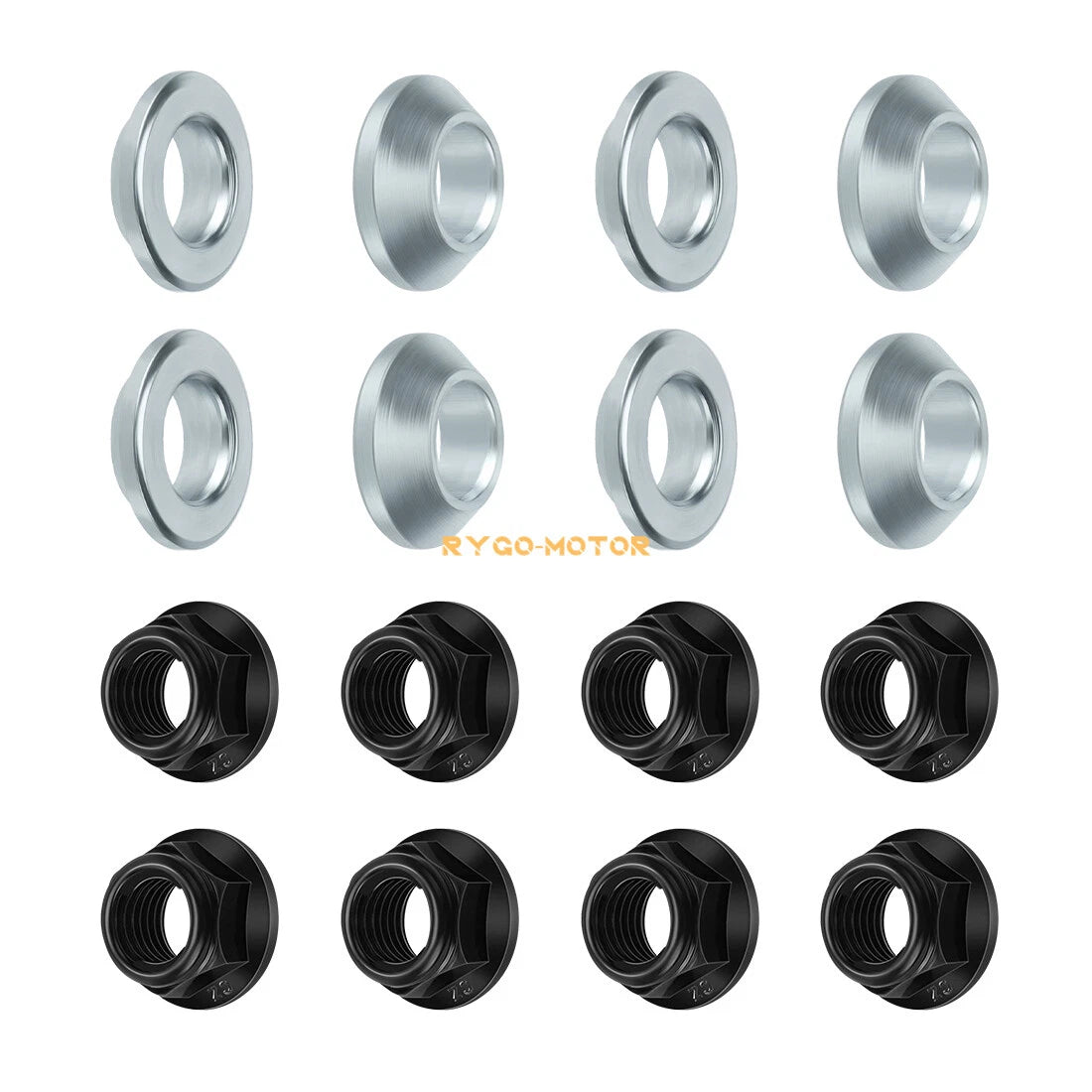 2 x M10x1.25 Wheel Nut & Washer for Yamaha Front/Rear