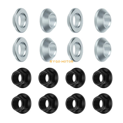 2 x M10x1.25 Wheel Nut & Washer for Yamaha Front/Rear
