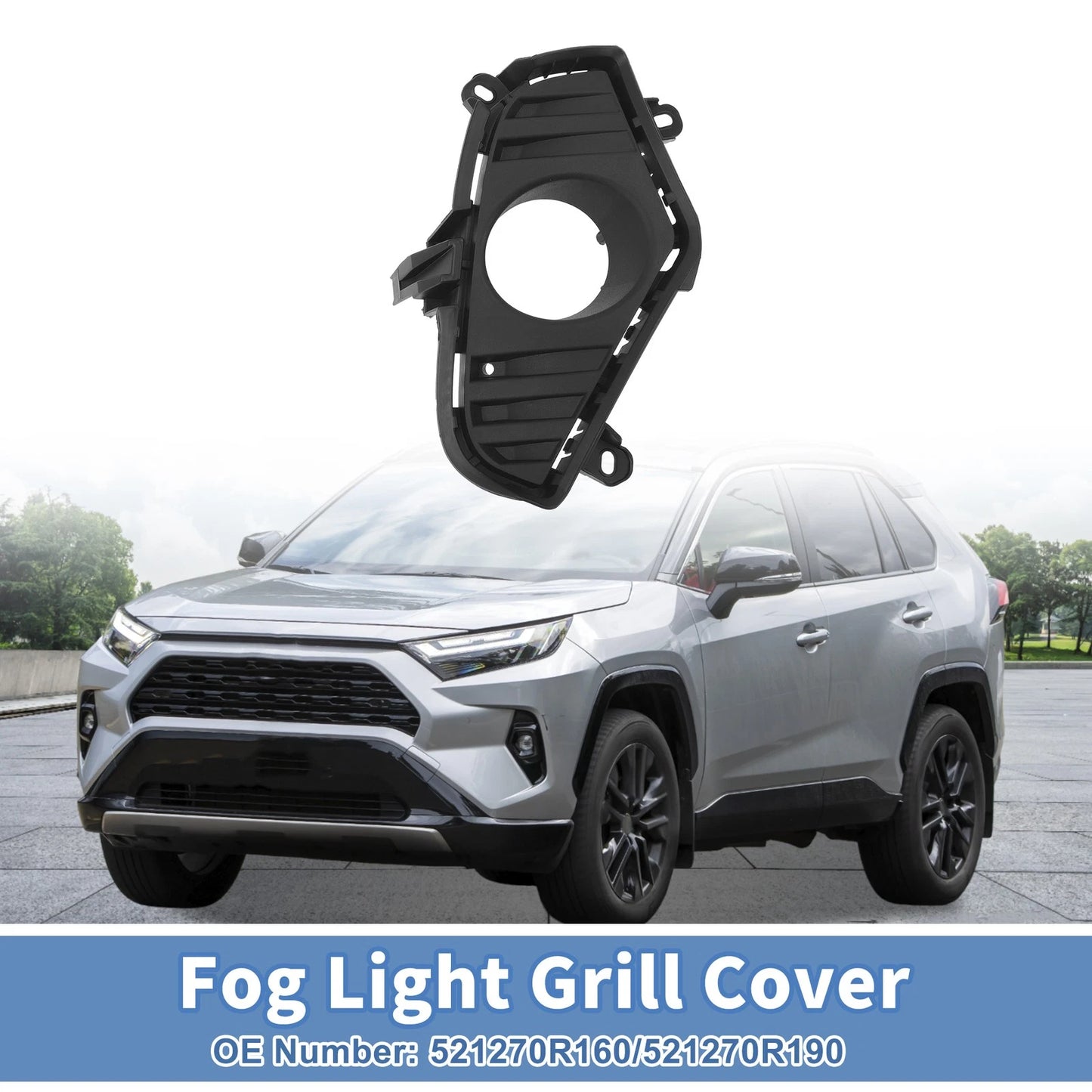 Front Right Fog Light Grill for Toyota RAV4 (2019-2023)