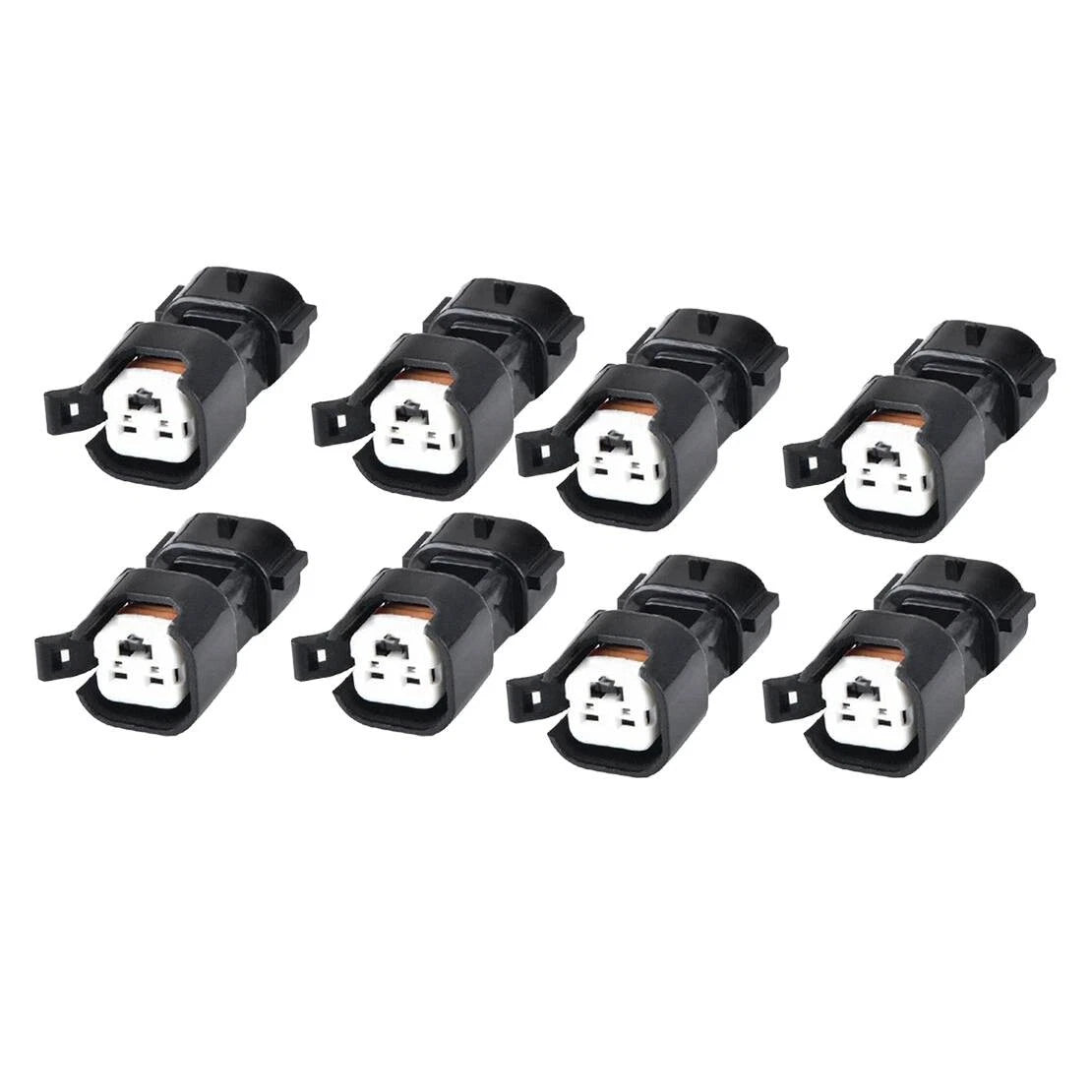 8x Fuel Injector Adapters 2 Pins for USCAR EV1 EV6 EV14 LS1 LS2 LS3