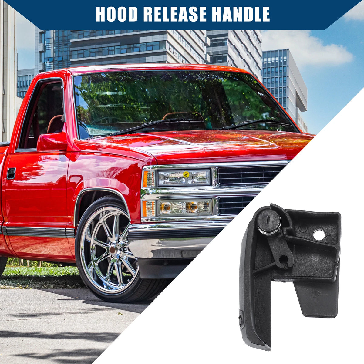 Inner Car Hood Release Handle for Chevrolet, GMC, Cadillac C3500 C1500