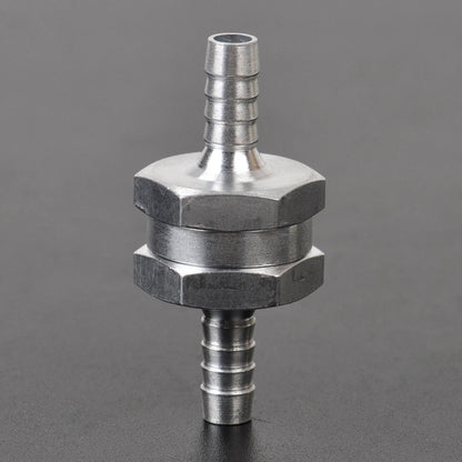 5 x 6mm 1/4" Non-Return Check Valve for Fuel Petrol Diesel Aluminum