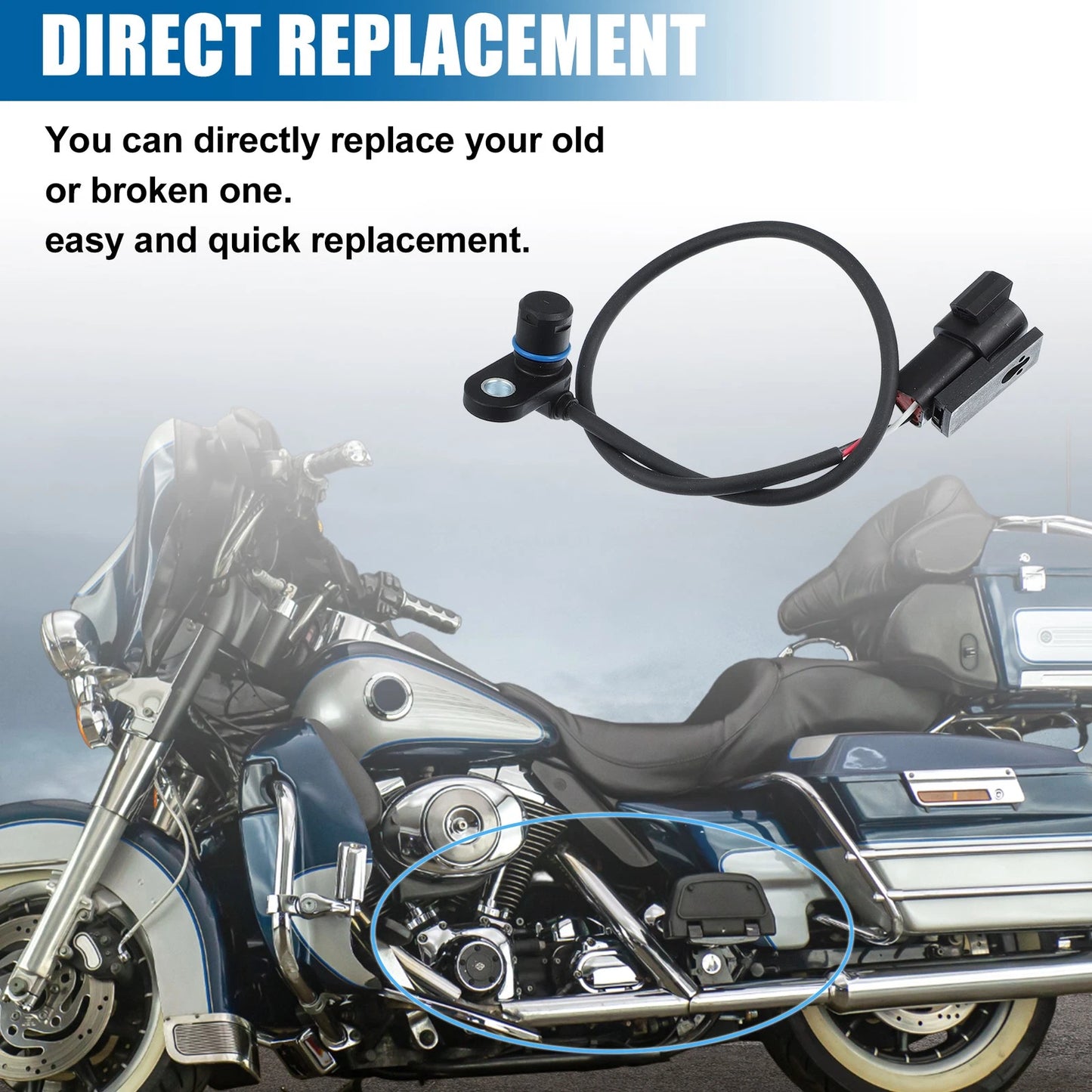 Motorcycle Speed Sensor for Harley Davidson Road King Glide (2000–2006)