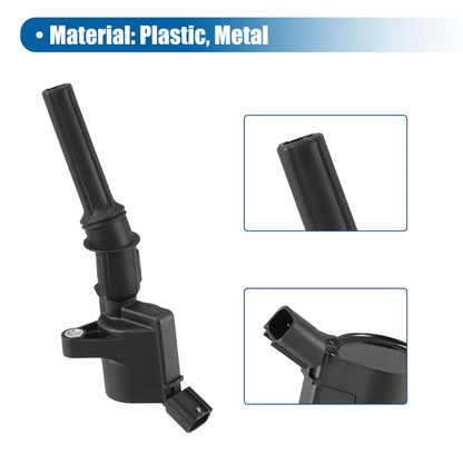Ignition Coil for Ford F-150, F-250, F-350 (1997-2003) - Black Rubber Metal