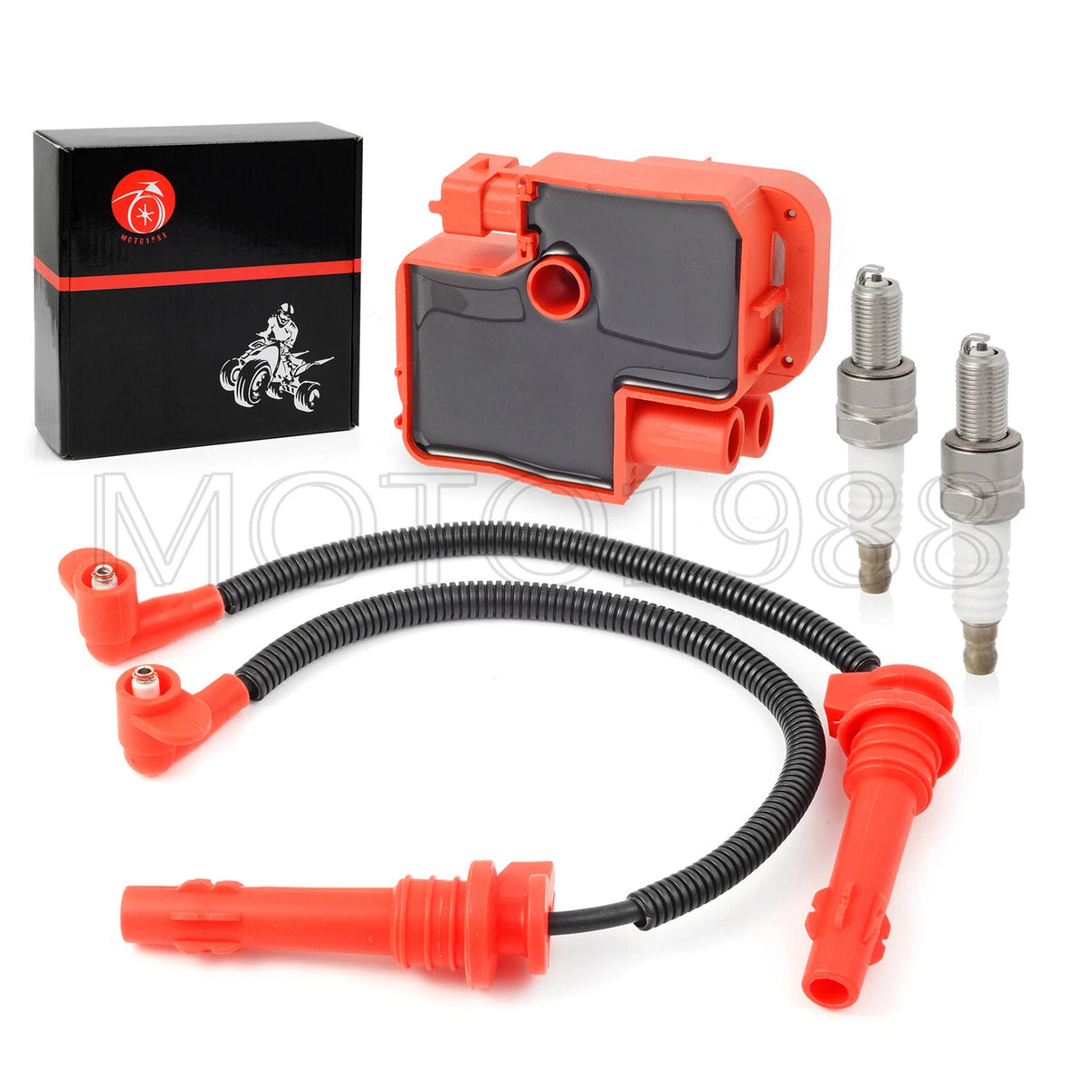 Ignition Coil Spark Plug w/Wire for Polaris RZR XP 4 S 900/1000/RS1 Turbo
