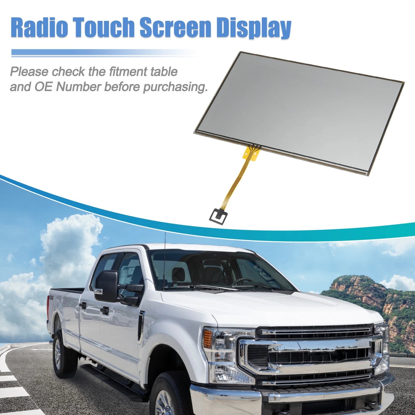 Touch Screen Digitizer Glass for Ford Super Duty (2003-2007)