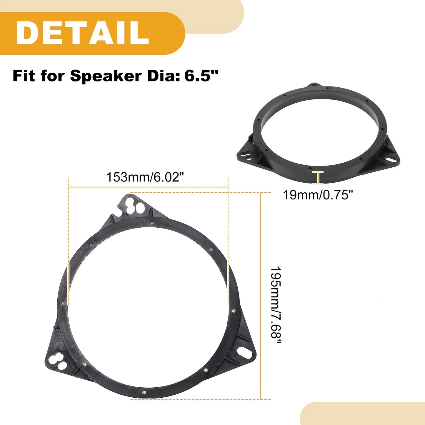 Speaker Spacer Ring Adapter for Nissan Qashqai (2)