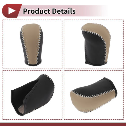 Beige Faux Leather Gear Shift Knob Cover for Subaru Forester (2006-2012)