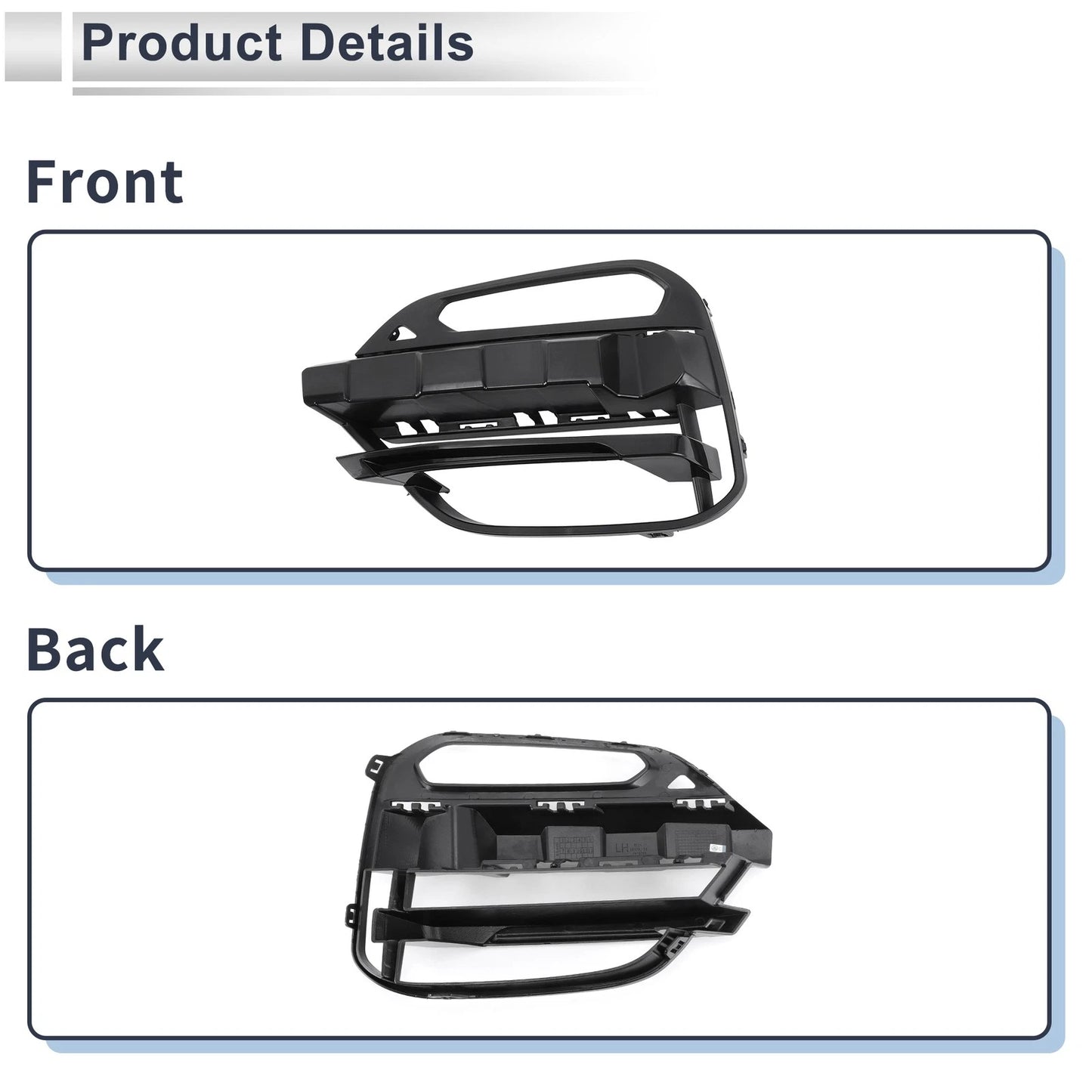 Front Left Fog Light Grill for BMW X3 (2018-2021)