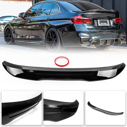 Rear Trunk Spoiler Wing Lip PSM Style Black for BMW F30 F80 335i 328i (2012-2018)