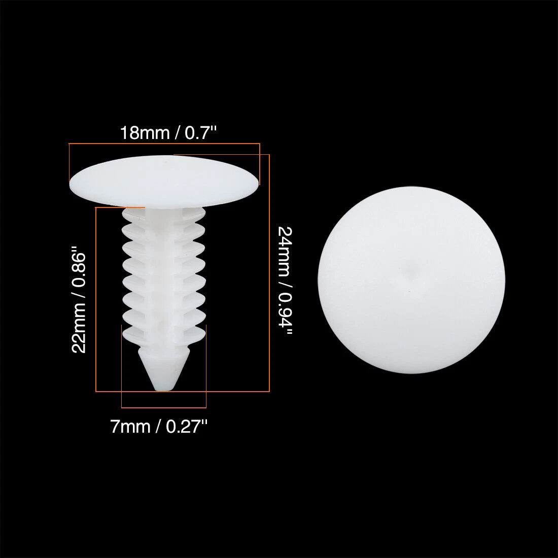 40 x Plastic Bolt Rivets Fastener Clips for Ford Door Trim Panels