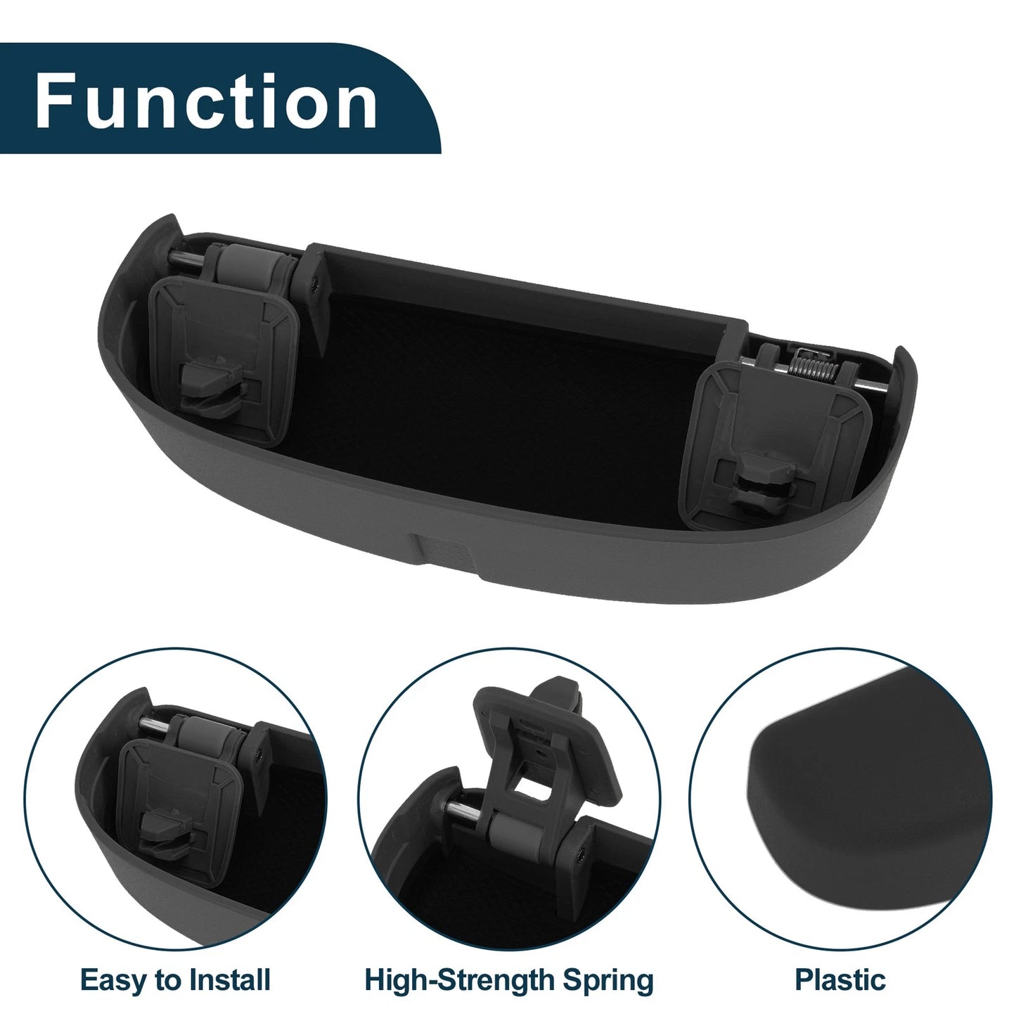 Sunglasses Case for BMW X1 F48 2016-2024 Eyeglasses Holder Storage Box Black
