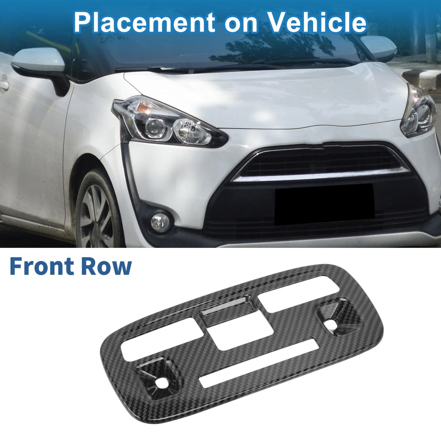 Headlight Trim Bezel Carbon Fiber Black for Toyota Sienta (2022–2023)