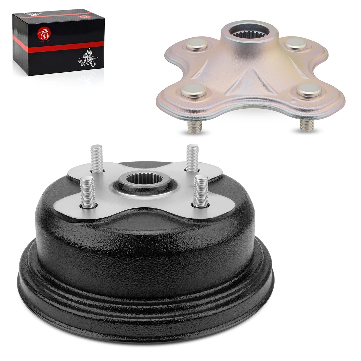 Rear Brake Drum & Hub for Yamaha Big Bear 350 (1996–1999)