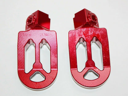 CNC Red Stainless Foot Pegs for KTM 65SX Motorcycle