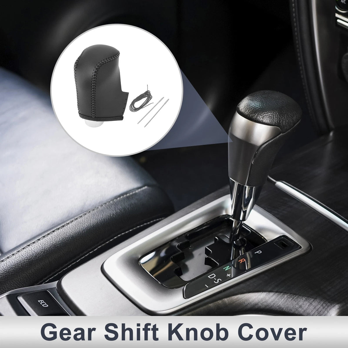 Mazda CX-30 Gear Shift Knob Cover 2020-2021 Black Grey Faux Leather