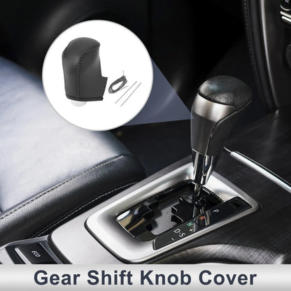 Mazda CX-30 Gear Shift Knob Cover 2020-2021 Black Grey Faux Leather