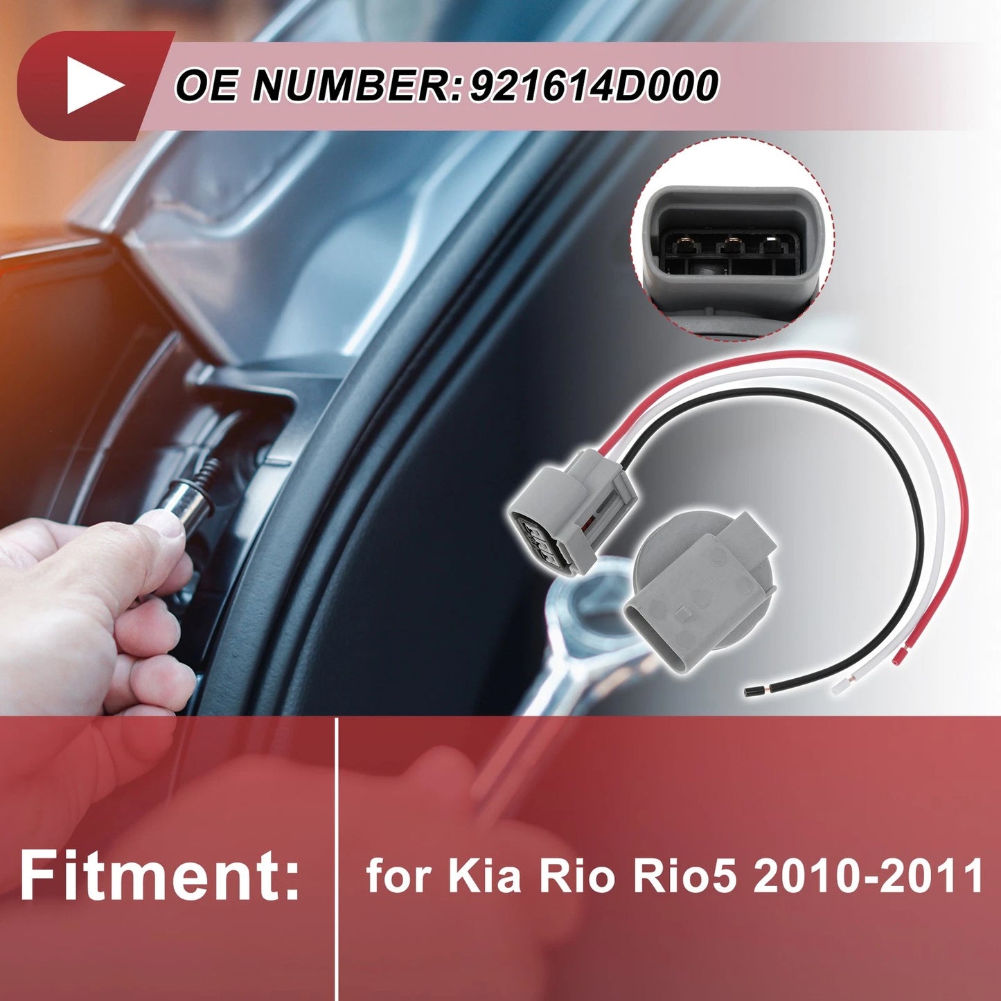 Front Turn Signal Light Socket Wiring for Kia Rio/Rio5 (2010-2011)
