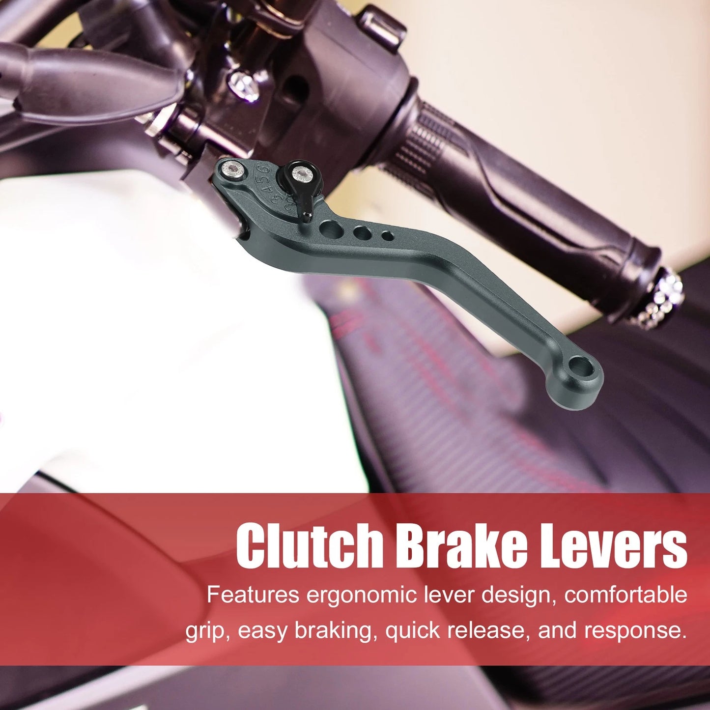 1 Pair Motorcycle Brake Clutch Levers CNC for Yamaha FZ6 Fazer Titanium Tone