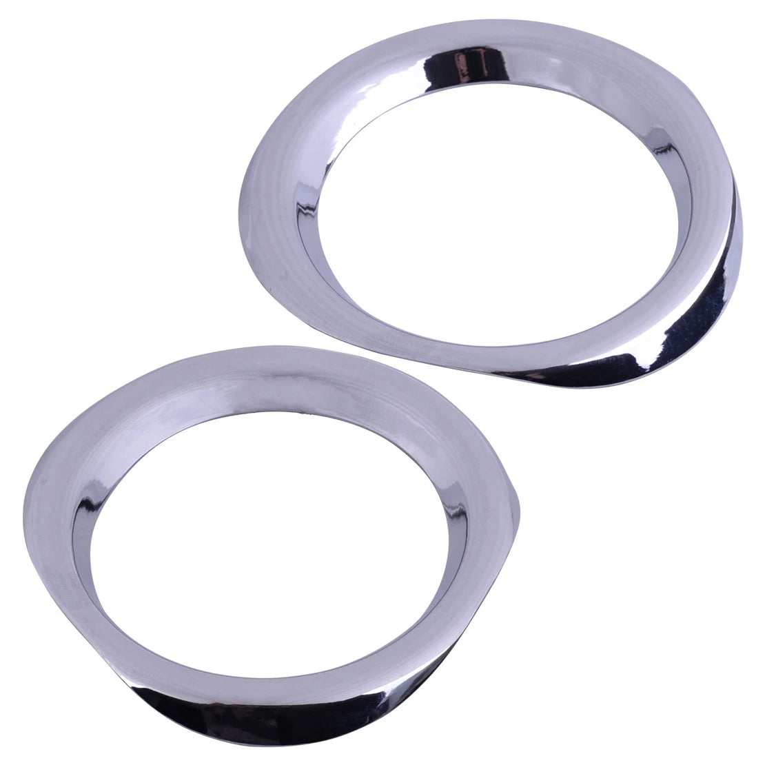2 x Chrome Front Fog Light Lamp Covers for Toyota C-HR (2016-2018)