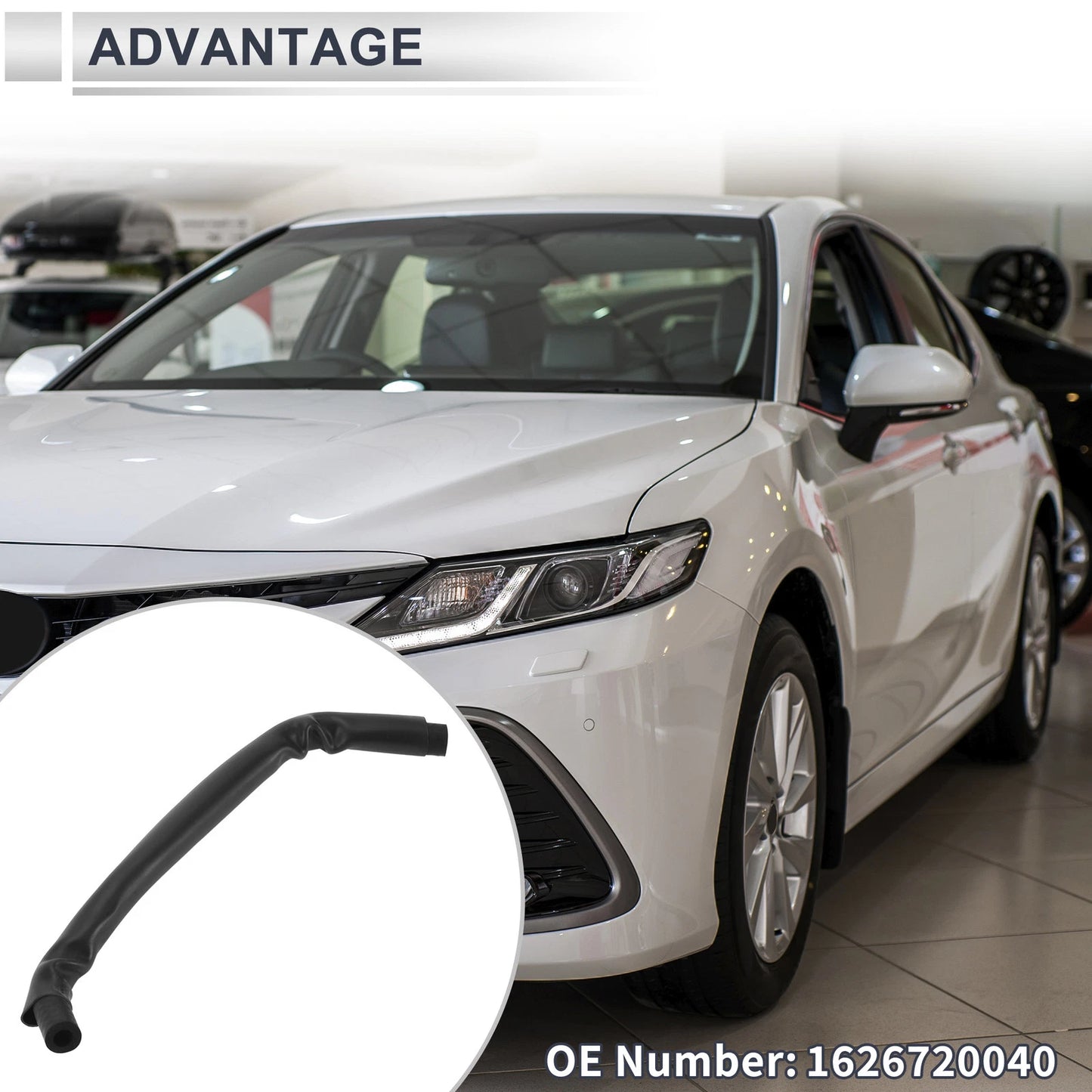 Radiator Coolant Hose for Toyota Solara (2004-2008) Rubber Black 1 Pcs