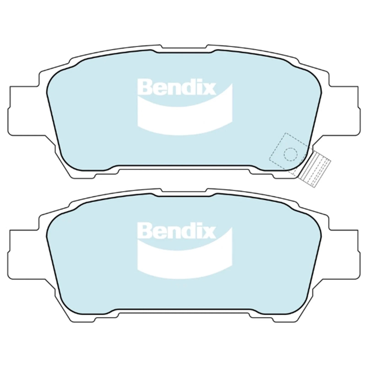 Rear Disc Brake Pad Set GCT for Toyota Previa 2.4L 2AZ-FE (2000–2006)