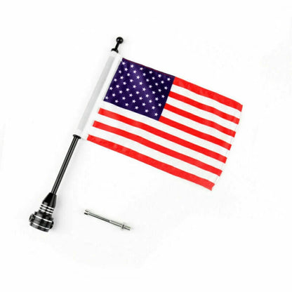 Rear Side Mount Flag Pole with USA Flag for Blk F2