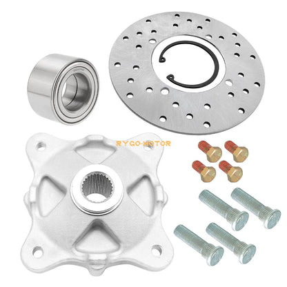 Rear Wheel Hub Bearing Brake Rotor Studs for Polaris Ranger 800 900 EV