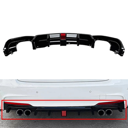 Rear Bumper Spoiler Lip with Light for BMW 3-Series F30 F31 F35 M-Sport (12-19)