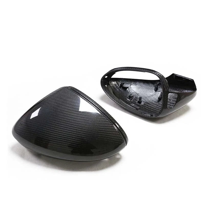 Real Carbon Fiber Replace Side Mirror Caps Cover for Porsche Panamera 2017-2021