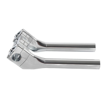 10" Chrome Tall Handlebar Risers Pullback 1.5" for Harley
