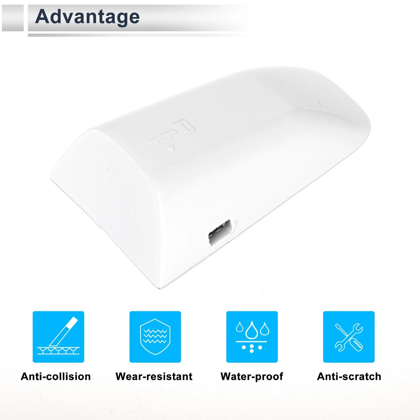 Front Left Door Handle Cover for Land Rover Range Rover (2011-2019) White