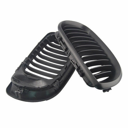 Matte Black Front Hood Kidney Grille for BMW E46 320i 323i 325i 328i (2002-2005)