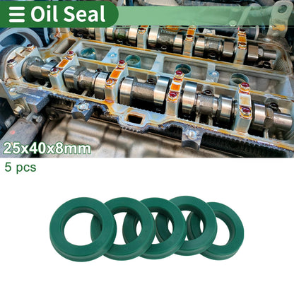 Oil Seal Rotary Shaft Seal TPU 25x40x8mm 5 Pcs for Make Model