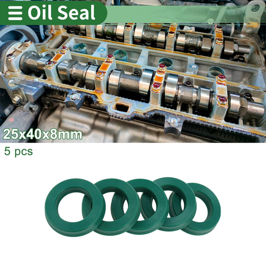 Oil Seal Rotary Shaft Seal TPU 25x40x8mm 5 Pcs for Make Model
