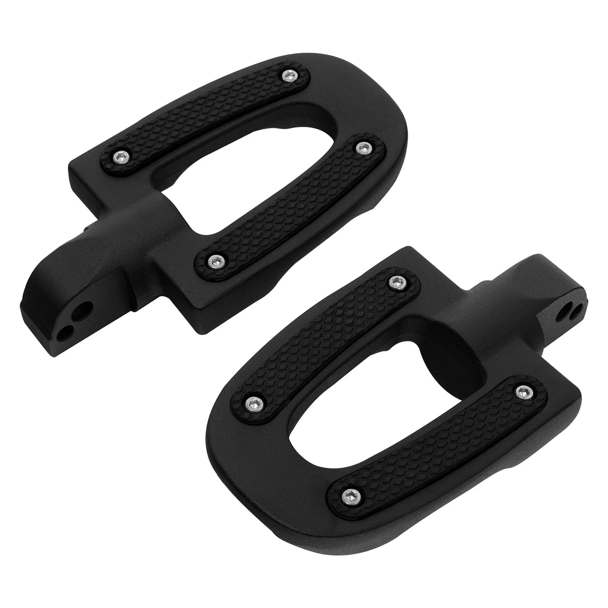Matte Black Rear Passenger Footpegs for Harley Softail Fat Boy (2018-2025)