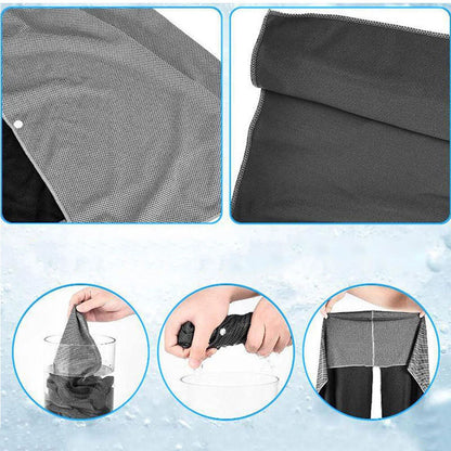 Cooling Hoodie Towels 63x30 cm for Yoga Sports Gym Fitness