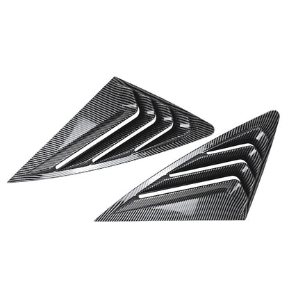 Rear Window Louvers Cover for Audi Q3 F3 Sportback (2019-2024) Carbon Look