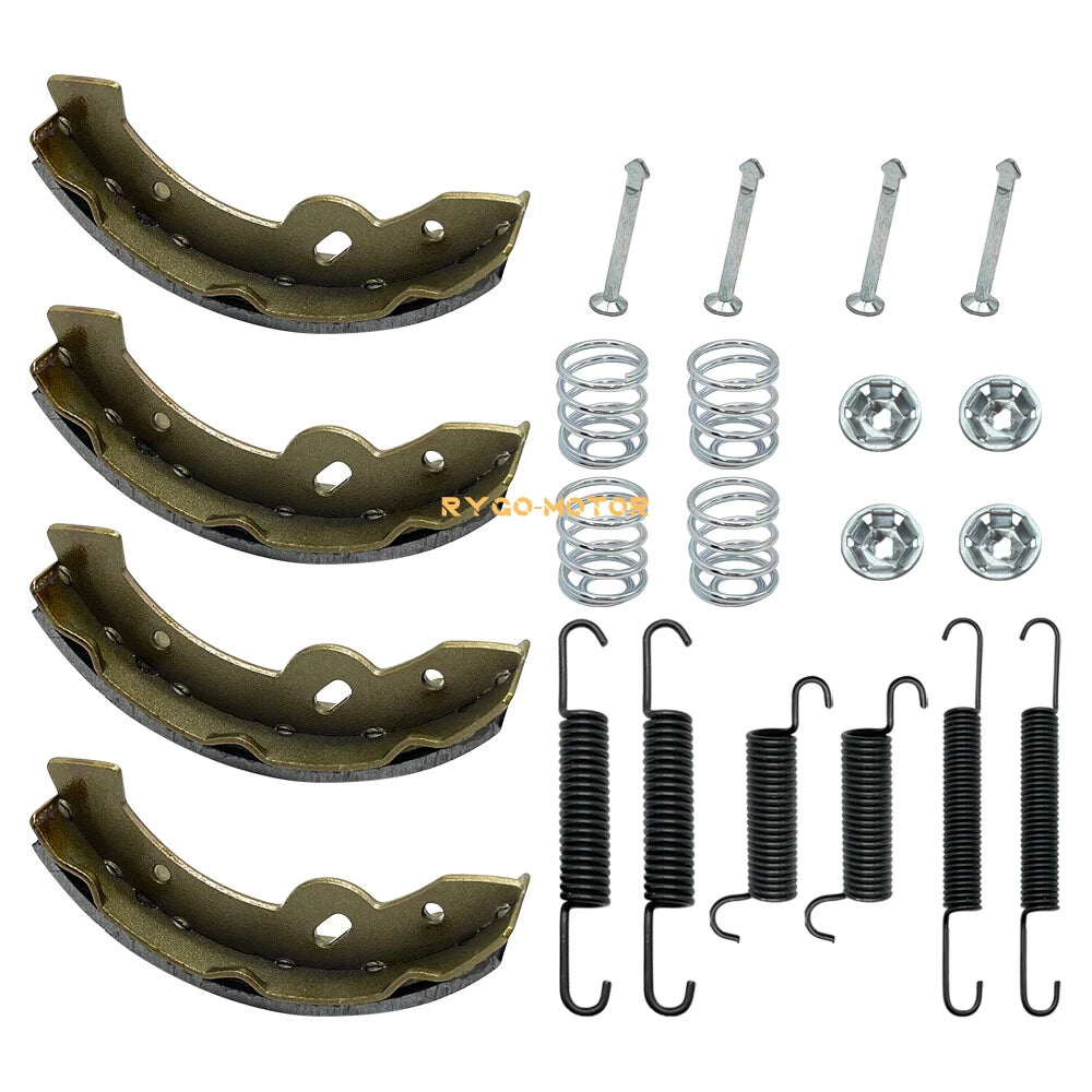 Brake Shoes w/Springs Pins for Yamaha G9/11/14/16/19/20/21/22/23/27/28