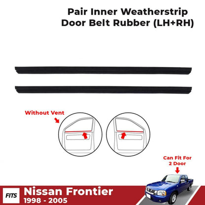 Inner Weatherstrip Door Belt L+R Fits Nissan Navara D22 Frontier UTE 1998-05 D06