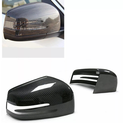 Carbon Fiber Mirror Covers for Mercedes-Benz G W463 X166 W166 GLE GLS (2012-2023)