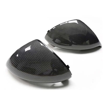 Real Carbon Fiber Replace Side Mirror Caps Cover For Porsche GT2/GT3 991 2014-16