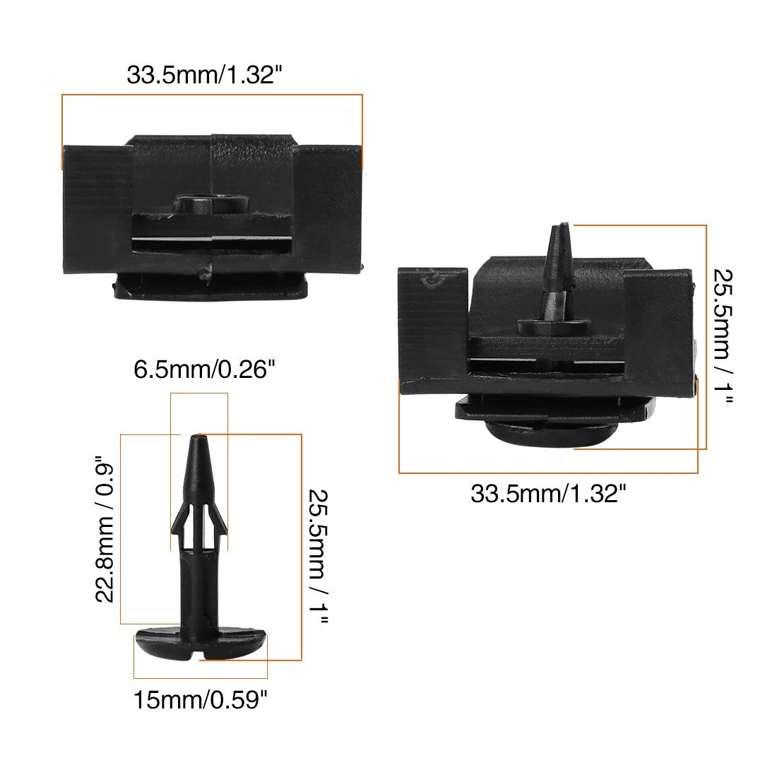 30x Mudguard Liner Retainer Clip for Toyota RAV4 Tacoma for Scion iQ