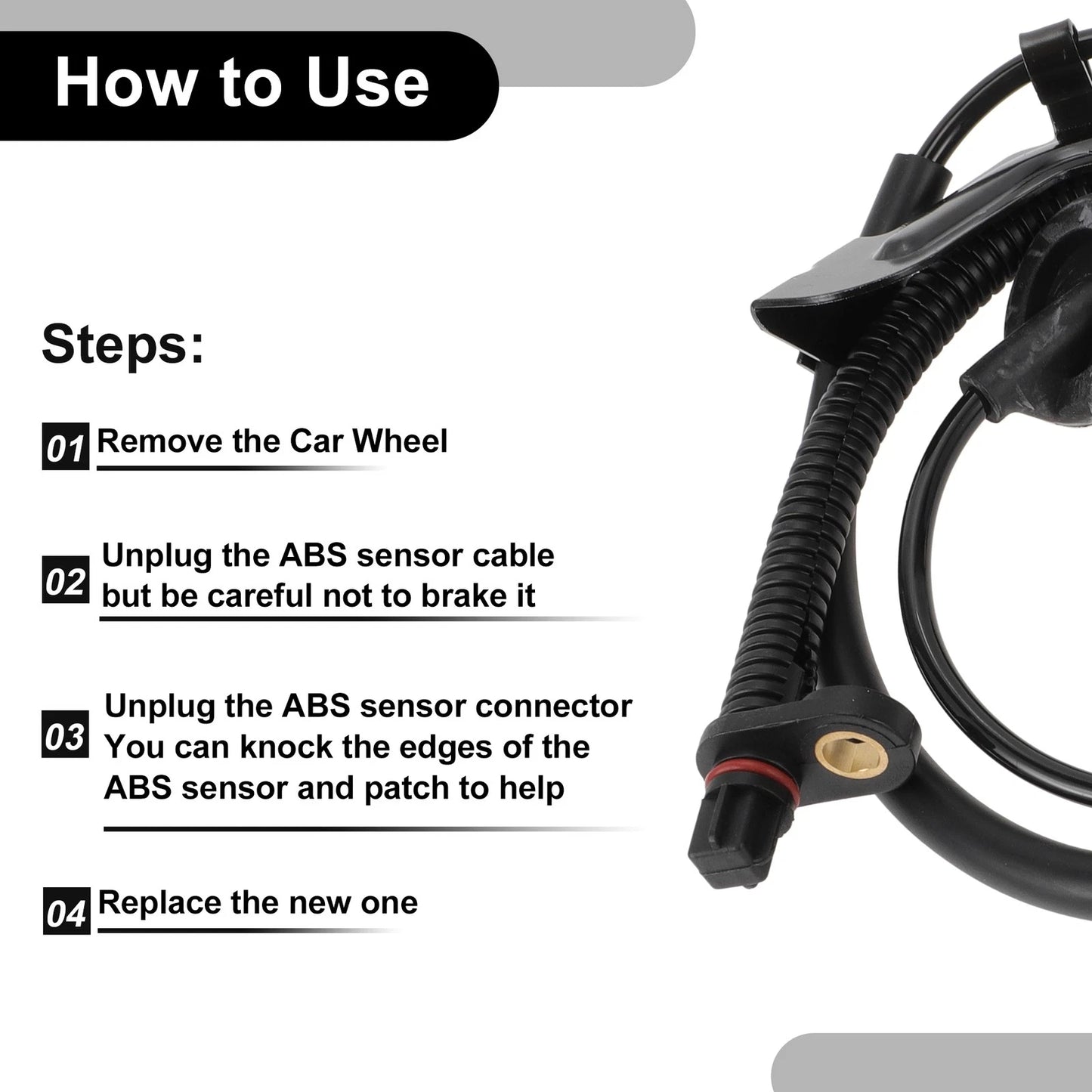 ABS Wheel Speed Sensor Kit for Dodge Caliber (2007 - 2012)